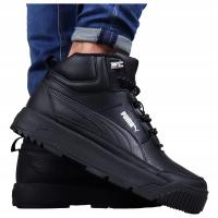 Puma ZIMOWE SKÓRA buty męskie wysokie śniegowce trapery czarne na zimę