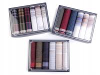 Męska chusteczka / kaseta prezentowa - mix losowych wariantów ciemny