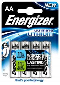 ZESTAW Baterie Energizer Ultimate Lithium AA 4szt