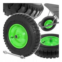 KOŁO KÓŁKO TACZKI TACZEK WÓZKA Z OSIĄ OPONA MOCNA V90301 KOŁO DO TACZKI