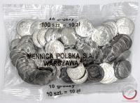 10 gr 2019 - Worek Menniczy - Stal Powlekana seria pilotażowa nakład 1mln