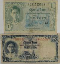 3.di.Zest.Tajlandia, Banknoty 1 Baht szt.2, St.3