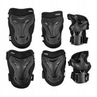 Ochraniacze na rolki Croxer Porto Black M - Zestaw