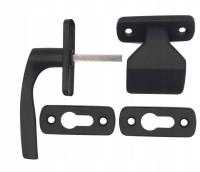 Zestaw pochwyt klamka plus szyld dzielony wąski do furtek drzwi bram okien