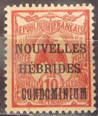 Nowe Hebrydy kolonia francuska stary znaczek (6/16