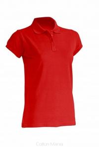 Рубашка поло женская хлопок мания красный XL