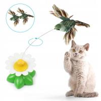 Zabawka dla kota INTERAKTYWNA ruchoma kwiat PTAK