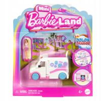 BARBIE MINI BARBIE LAND KARETKA MINI KLINIKA + MINILALKA JCR34 MATTEL 4+