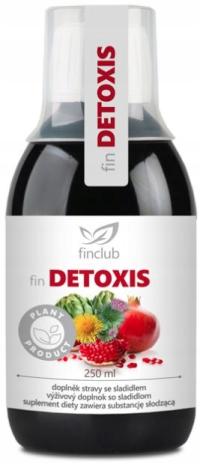 FIN DETOXIS 250ML FINCLUB detox oczyszczanie Ekstrakt 9 ziół magnez inulina