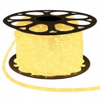 Wąż Świetlny LED 230V na Metry Biały Ciepły Lampki LED Wąż Zewnętrzny