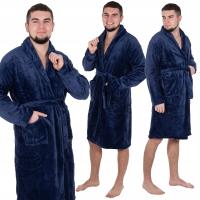 ХАЛАТ МУЖСКОЙ ПРЕМИУМ ПУШИСТЫЙ ЭЛЕГАНТНЫЙ ТЕПЛЫЙ ДЛИННЫЙ ПРЕМИУМ