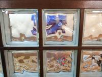 Pustaki szklane luksfery Łącznik pionowy Orzech