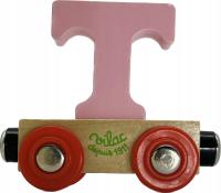 Vilac wagonik kolejowy magnetyczny z literką T - różne kolory