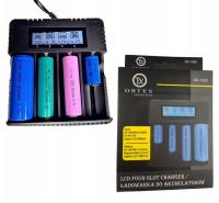 Зарядное устройство aku ORTEX Germany с ЖК-дисплеем 4 слота 18650 26650 16340