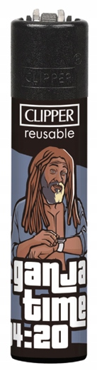 Zapalniczka Clipper STEAL DRIVE REPEAT z ubijakiem do jointów wzór 2