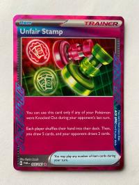 Karta Pokemon: Unfair Stamp (TWM 165) / Twilight Masquerade