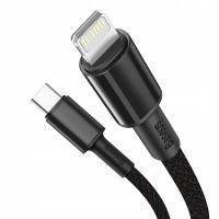 BASEUS высокоскоростной USB-C кабель Lightning сильный шнур для телефона компьютера 1 м