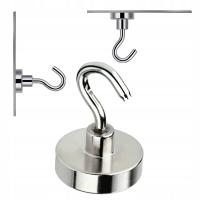 MAGNES NEODYMOWY Z HACZYKIEM, HACZYK, UCHWYT 12x34 MM MOCNY 1szt UDŹWIG 5kg