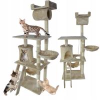 DRAPAK DLA KOTA duża wieża budka drzewko legowisko drabinka hamak Pet HOBBY