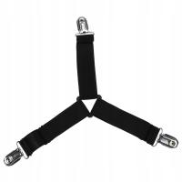 KLIPSY ZAPIĘCIE NAPINACZ KLAMRY ŚCIĄGACZE SZELKI DO PRZEŚCIERADŁA ŁÓŻKA4SZ