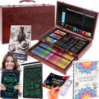 ELEGANCKI KUFER ARTYSTYCZNY Z 4 GRATISAMI! TWÓRZ RYSUJ I MALUJ Z DZIECKIEM