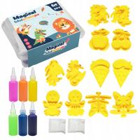 MASA PLASTYCZNA DLA DZIECI ZESTAW KREATYWNY ŻELI WODNYCH DIY AQUA GEL FORMY