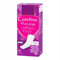 CAREFREE wkładki higieniczne Plus Large, 20szt.