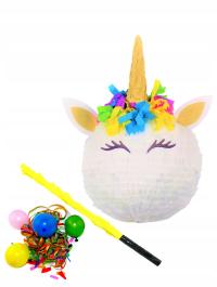 Piniata Jednorożec unicorn imprezowa pinata na urodzinowy 114 zestaw