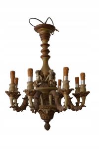 СТАРАЯ ДВОРЦОВАЯ ЛЮСТРА ЛАМПА - ТЕМА АНГЕЛОВ