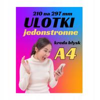 plakaty ulotki a4 1000 sztuk jednostronne