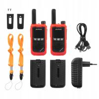 2x рация Baofeng BF-T17 walkie talkie красный