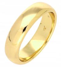 Obrączka złota 5 mm stal chirurgiczna 316 L r 32