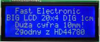 ЖК-дисплей 4x20 20X4 большой HD44780 символов 10 мм