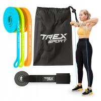 Набор из 3 резинок для фитнеса, мощная резинка с сильным сопротивлением Trex Sport