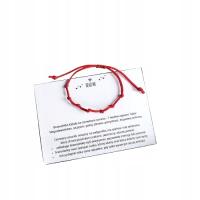 Bransoletka Szczęścia dziecięca KABAŁA czerwona 7 Supełków na szczęście