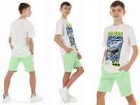 Короткие шорты для мальчика, продукт польский-146 фисташковый