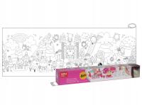 Przyklejana kolorowanka w rolce Apli Kids - Świat