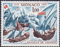 Monaco Mi.1028 czysty** marynistyka, flaga