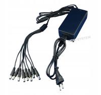 ИСТОЧНИК ПИТАНИЯ ДЛЯ КАМЕР ВИДЕОНАБЛЮДЕНИЯ 12V 5A 60W 8 ВЫХОДОВ