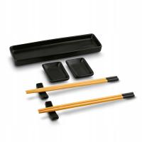 Zestaw do SUSHI dla 2 osób PAŁECZKI Bambusowe MISECZKI Talerzyk Tadar 7 el