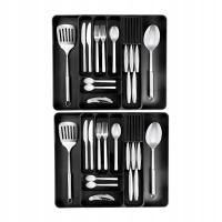 Wkład Do Szuflady Organizer Kuchenny 47,5cm 2 szt Pojemnik Na Sztućce