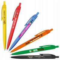 DŁUGOPISY REKLAMOWE z logo, KOLOROWY NADRUK, kolory do wyboru, 100 szt.