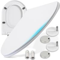 Сиденье для унитаза с медленным сиденьем универсальное для унитаза с жестким сиденьем easy clean