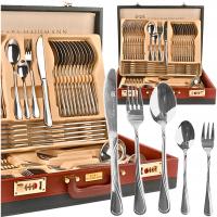 НАБОР СТОЛОВЫХ ПРИБОРОВ ЧЕМОДАН НАБОР СТОЛОВЫХ ПРИБОРОВ НЕРЖАВЕЮЩАЯ СТАЛЬ 72EL ДЛЯ 12 ЧЕЛОВЕК