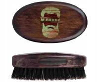 Деревянная щетка для бороды, натуральная щетина кабана