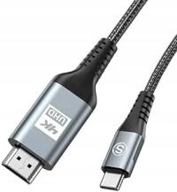 KABEL USB C DP HDMI 4K 3 METRY, UHD DLA MacBookPro/Air,iPad Pro 2020
