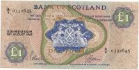 18.Szkocja, 1 Funt 1969, P.109.b, St.3+