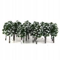 20x Plastikowe modele drzew Pociąg Śnieżna sceneria Układ krajobrazu Głębokość 1:150