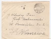 BARANOWICZE -WARSZAWA -koperta -obieg 1930 rok -stempel mechaniczny