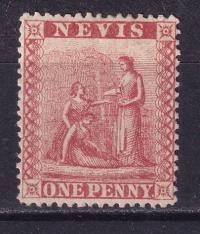 1861-78 Kolonie angielskie Nevis QV Mi 8 *